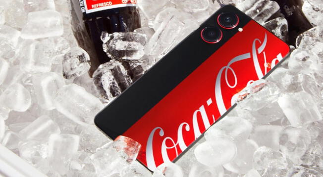 Este smartphone de Coca-Cola destaca por su amplia batería para todo el día y cámara con muchos píxeles.