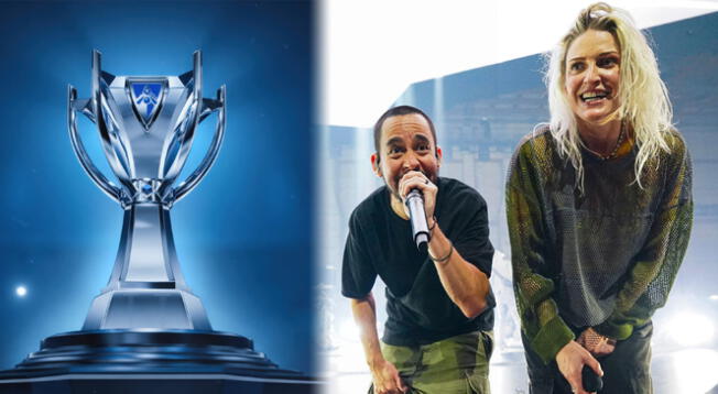 Linkin Park cantó el tema oficial de los Worlds 2024, 'Heavy is the crown'.