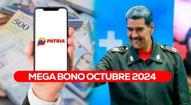 Accede a más información sobre el Mega Bono de octubre de 1.085 bolívares vía Sistema Patria.