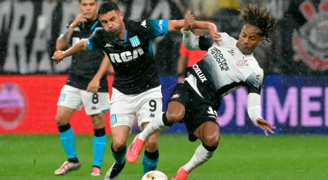 Corinthians con André Carrillo igualó con Racing por la Copa Sudamericana 2024 en Brasil