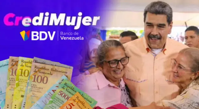 Credimujer es una iniciativa del Banco de Venezuela y el régimen de Nicolás Maduro.