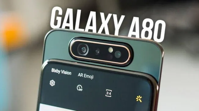 Características y precio del Samsung Galaxy A80, el smartphone gama media con pantalla giratoria.