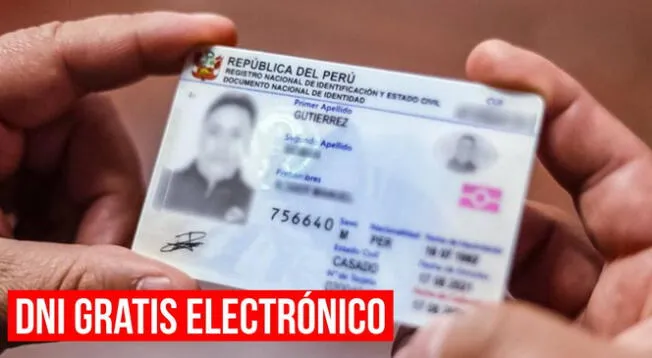 Trámite del DNI electrónico GRATIS.