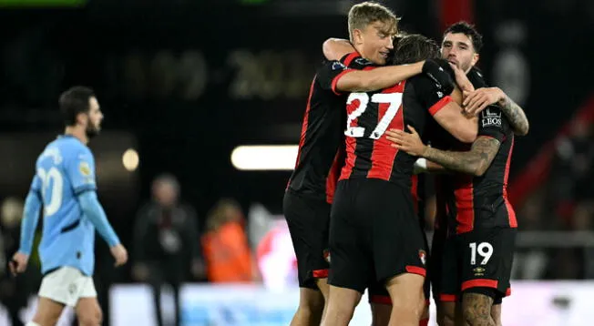 Bournemouth venció a Manchester City.