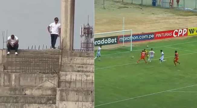 Richard Acuña fue captado en el estadio durante el César Vallejo vs. Grau.