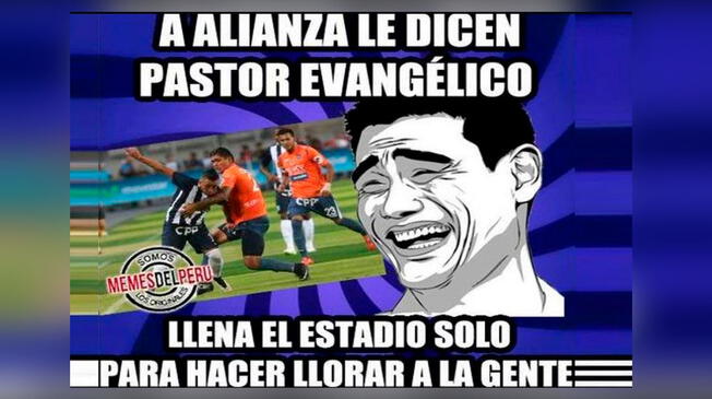 Cruel meme tras la derrota de Alianza Lima tras perder 2-1 en su propio estadio.