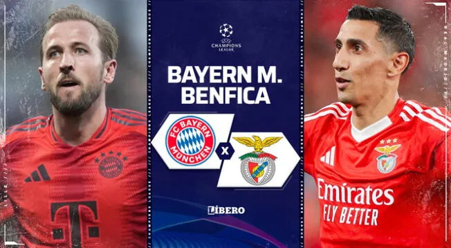 Bayern Múnich recibe a Benfica por una nueva jornada de la Champions League.