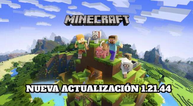 Disponible la nueva actualización para descargar de Minecraft 1.21.44 para Android.