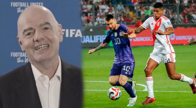 Presidente de la FIFA, Gianni Infantino, se dirigió al fútbol argentino.