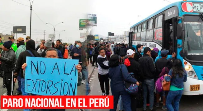 Paro nacional del miércoles 13 de noviembre.