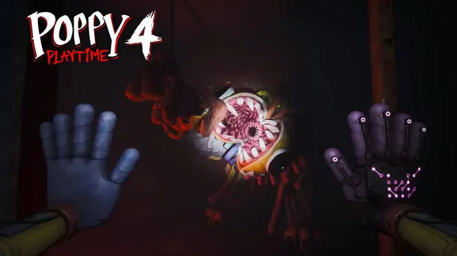 Nuevo gameplay revela el aterrador villano de Poppy Playtime Chapter 4 y la mecánica del videojuego.