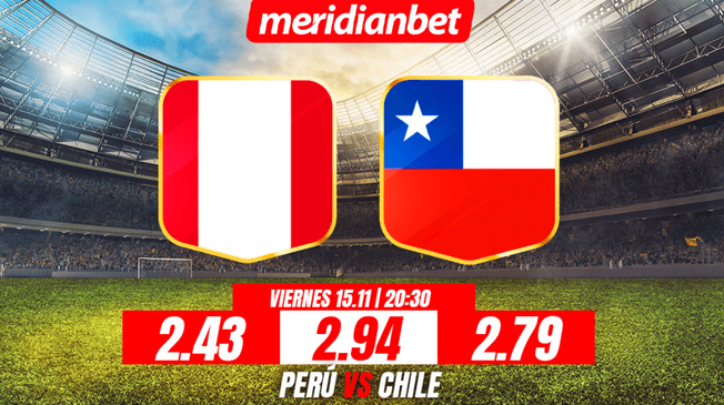 Las cuotas para este emocionante duelo indican a Perú con 2.43 y a Chile con 2.79 como posibles ganadores. Fuente: Difusión.