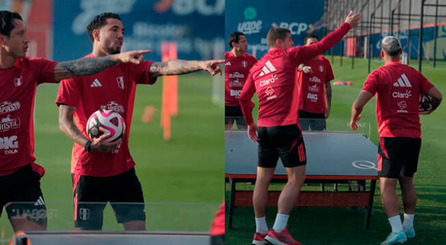 Entrenamientos de la selección peruana.