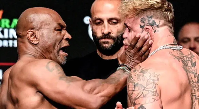 Mike Tyson, aparte de darle una bofetada a Jake Paul, le hizo un gesto obsceno.