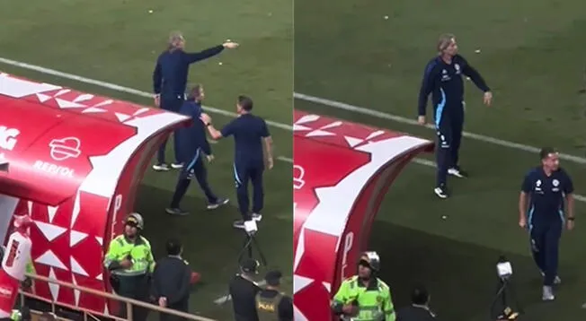 Ricardo Gareca enfrentó a la selección peruana en el Estadio Monumental.