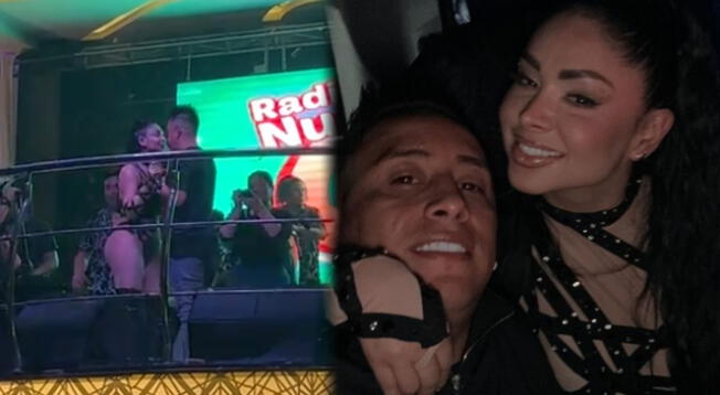 Pamela Franco y Christian Cueva se muestran juntos en discoteca de Arequipa.