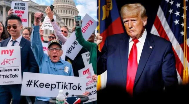 Ante las manifestaciones en contra de la prohibición de TikTok, Trump planea que vuelva a Estados Unidos.