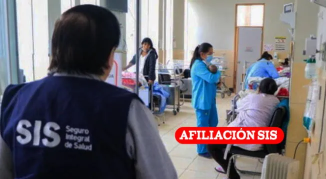 Miles de ciudadanos peruanos pueden afiliarse al Seguro Integral de Salud (SIS) de manera online.