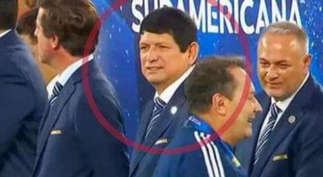 Agustín Lozano en la final de la Copa Sudamericana 2024.