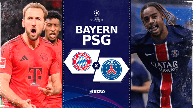 Bayern Múnich y PSG chocarán en Allianz Arena por la Champions League.