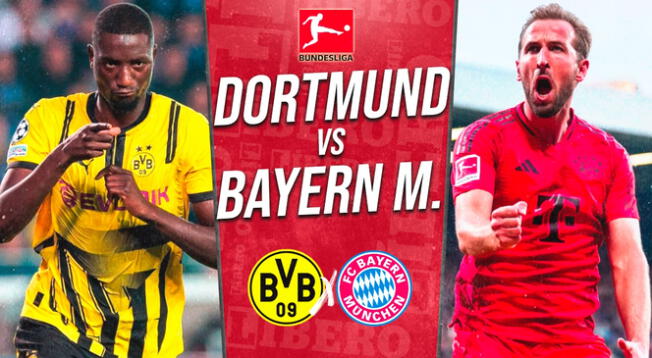 Borussia Dortmund y Bayern Múnich se enfrentan por la Bundesliga