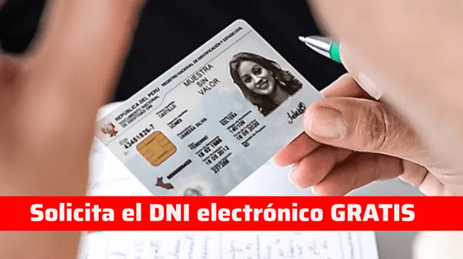 Conoce quiénes pueden solicitar y obtener el DNI electrónico sin costo alguno.