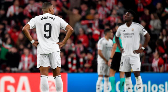 Kylian Mbappé erró un penal con Real Madrid ante Athletic Bilbao.