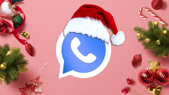 Activa el Modo Navidad con la nueva versión de WhatsApp Plus.