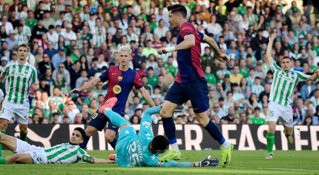 Barcelona vs Betis por la Liga de España.