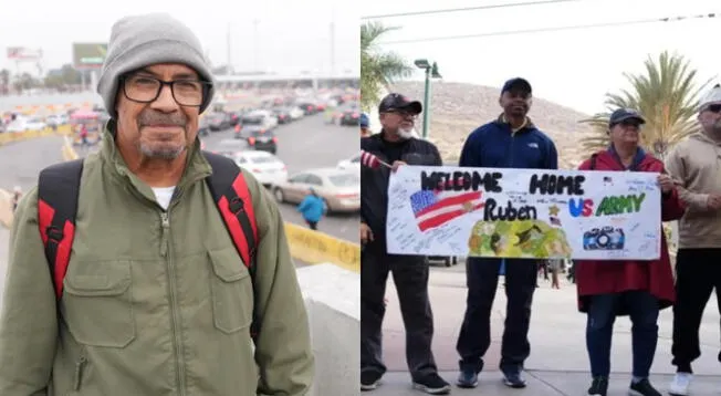 Rubén Robles, veterano de guerra deportado, se reúne con su familia en Estados Unidos después de 25 años.