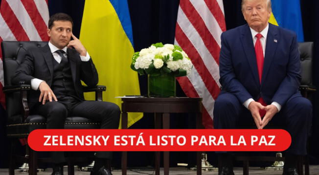 Donald Trump aseguró que Zelensky está listo para la paz y eliminar el conflicto con Rusia.