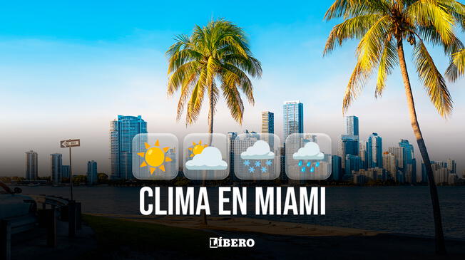 Clima y pronóstico del tiempo en Miami hoy, jueves 19 de diciembre de 2024, según National Weather Service. | Foto: Composición Líbero