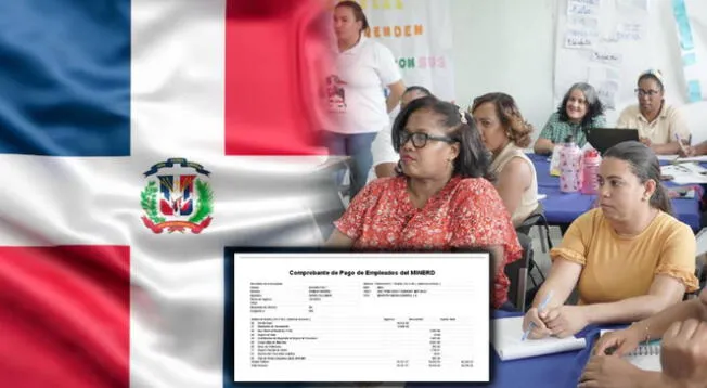 Comprobante de pago MINERD en República Dominicana.