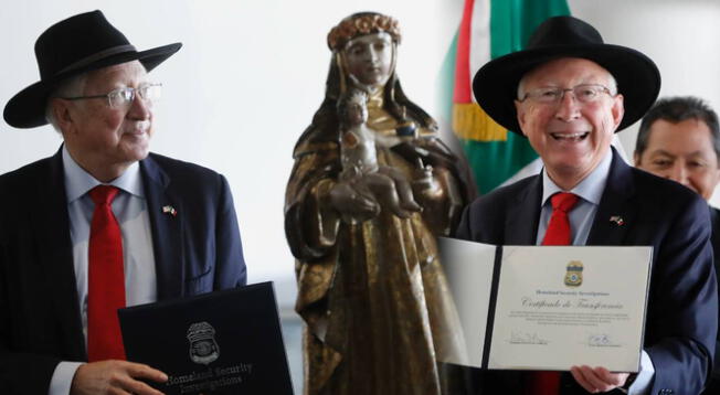 La estatua de Santa Rosa de Lima fue repatriada de Estados Unidos a México.