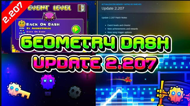 Descarga GRATIS el Geometry Dash APK 2.207 para smartphone Android sin anuncios ni virus.