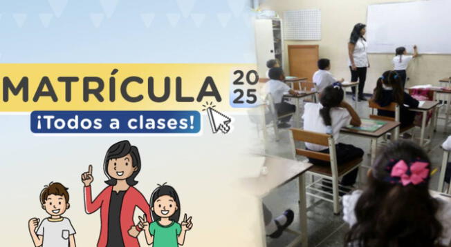 Matricula 2025: revisa cómo acceder a una vacante escolar