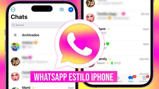 Descarga GRATIS la última versión WhatsApp estilo iPhone para Android.