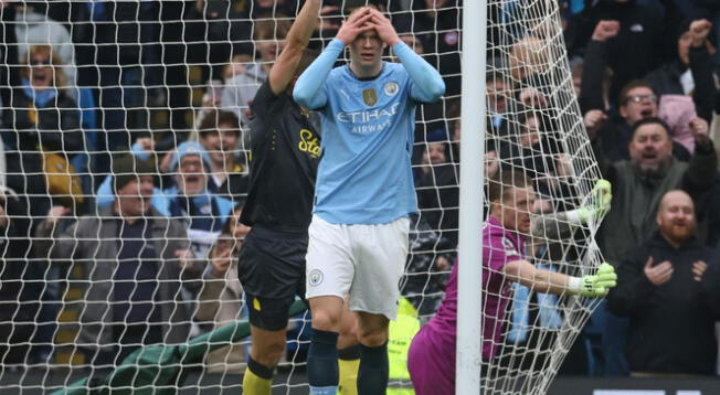 Manchester City sigue sin ganar y Erling Haaland falló un penal