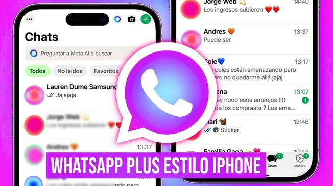 Descarga la última versión de WhatsApp Plus estilo iPhone disponible GRATIS para Android