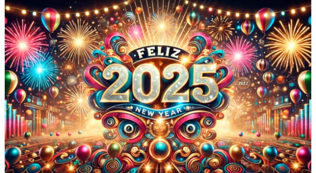 Feliz Año Nuevo 2025: revisa las imágenes que puedes enviar en la fecha