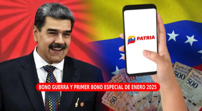 El Bono Guerra y Primer Bono Especial de enero 2025 tendrán un nuevo monto por el Sistema Patria.