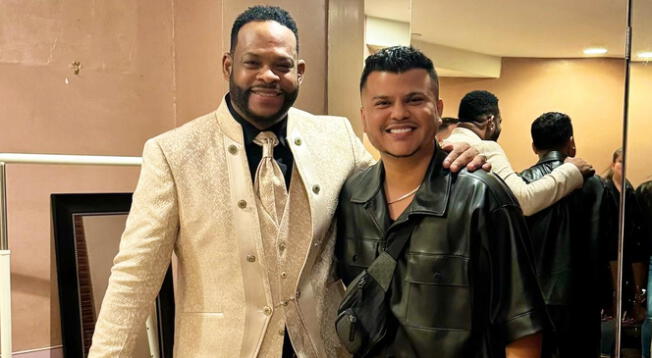 Los cantantes Yiyo Sarante y Jeinson Manuel en Estados Unidos.