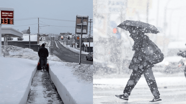 El fenómeno conocido como 'efecto lago' generará fuertes nevadas desde el lago Erie y Ontario hasta el noreste.