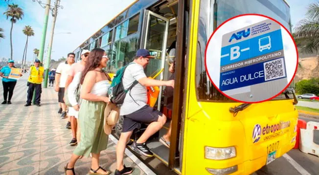 ATU presenta servicio playero del Metropolitano para este verano 2025.