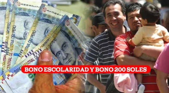 El Bono Escolaridad y Bono 200 soles son los beneficios económicos que se pagarán en el 2025.