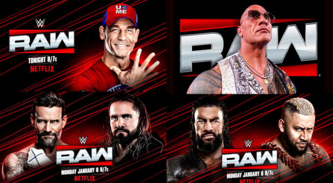 WWE Raw se emitirá por primera vez en Netflix este lunes 6 de enero.