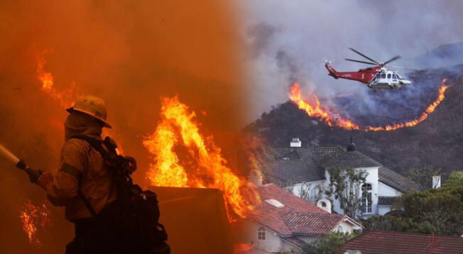 Alerta en Los Ángeles por incendios forestales.