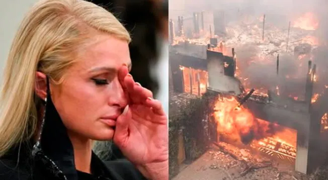 Paris Hilton mostró su mansión destruída por incendios en California.