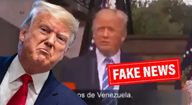 Las publicaciones que manifiestan que Donald Trump realizará operaciones militares en Venezuela son falsas.