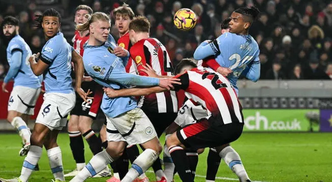 Manchester City y Brentford empataron.